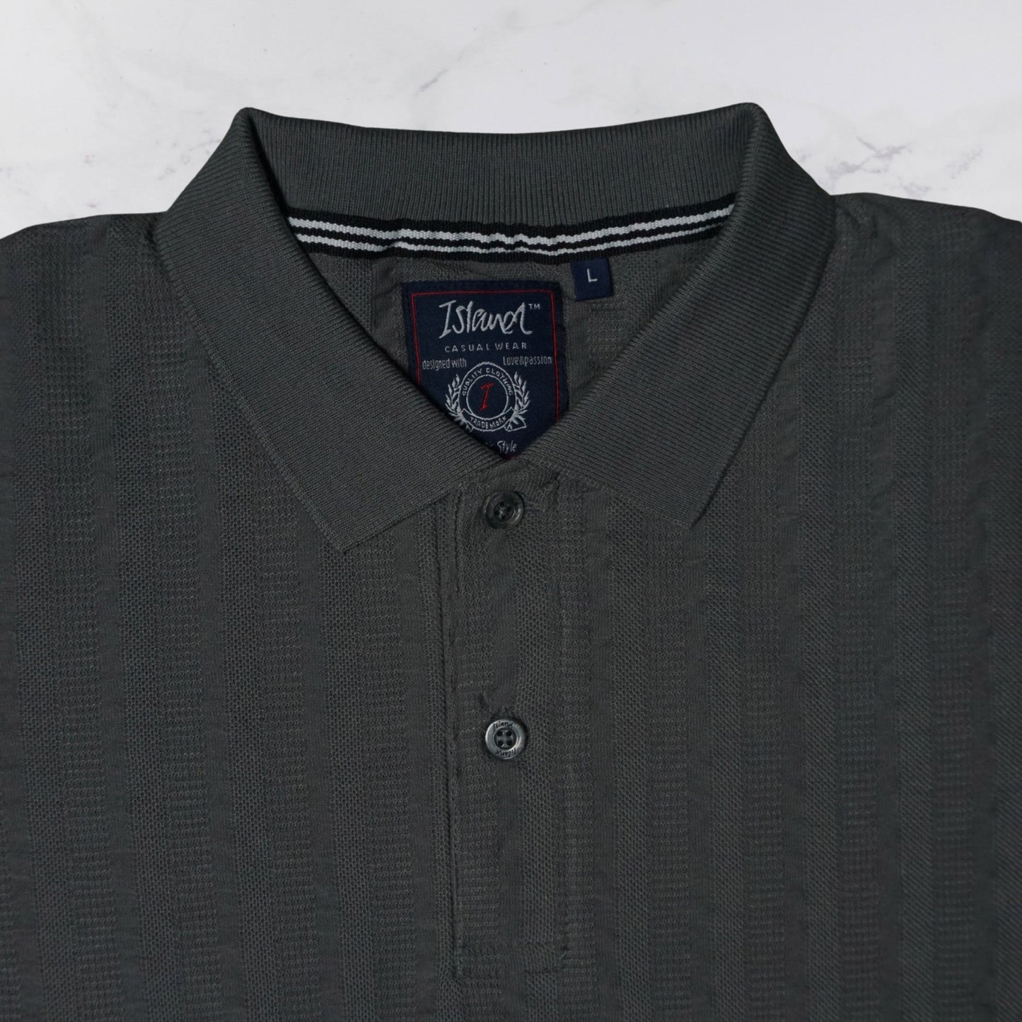 KAMDAR Men's Short Sleeve T-shirt Jacquard Material 5 Colour - Thicker & Breathable