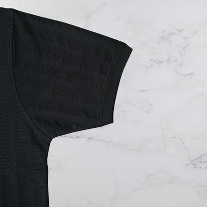KAMDAR Men's Short Sleeve T-shirt Jacquard Material 5 Colour - Thicker & Breathable