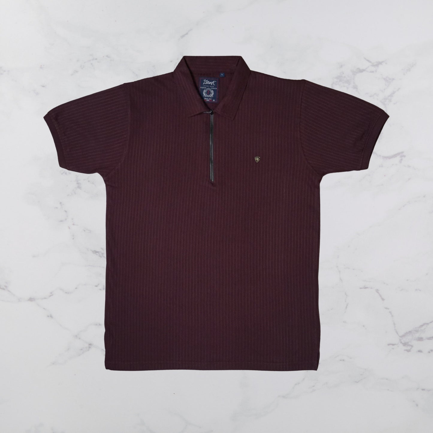 KAMDAR Men's Short Sleeve T-shirt Jacquard Material 5 Colour - Thicker & Breathable