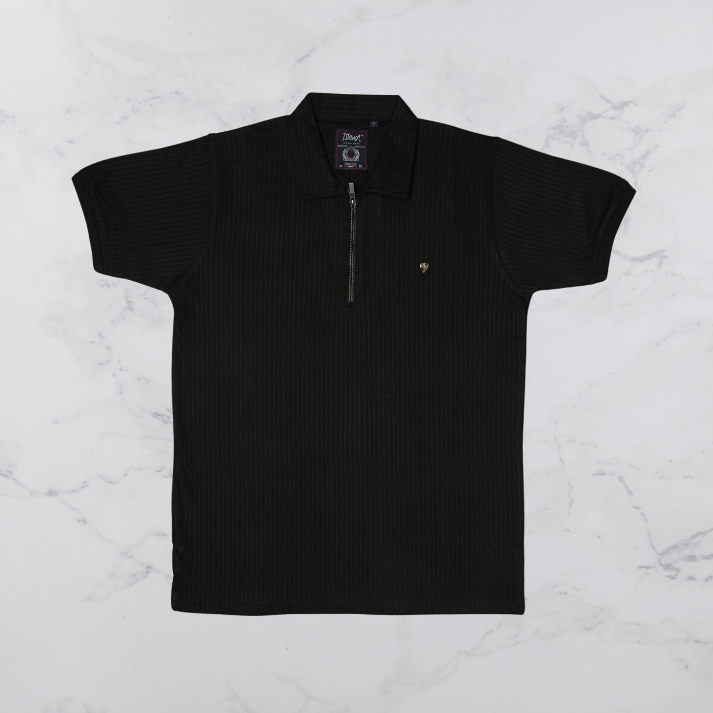KAMDAR Men's Short Sleeve T-shirt Jacquard Material 5 Colour - Thicker & Breathable