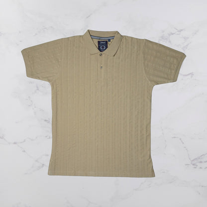 KAMDAR Men's Short Sleeve T-shirt Jacquard Material 5 Colour - Thicker & Breathable