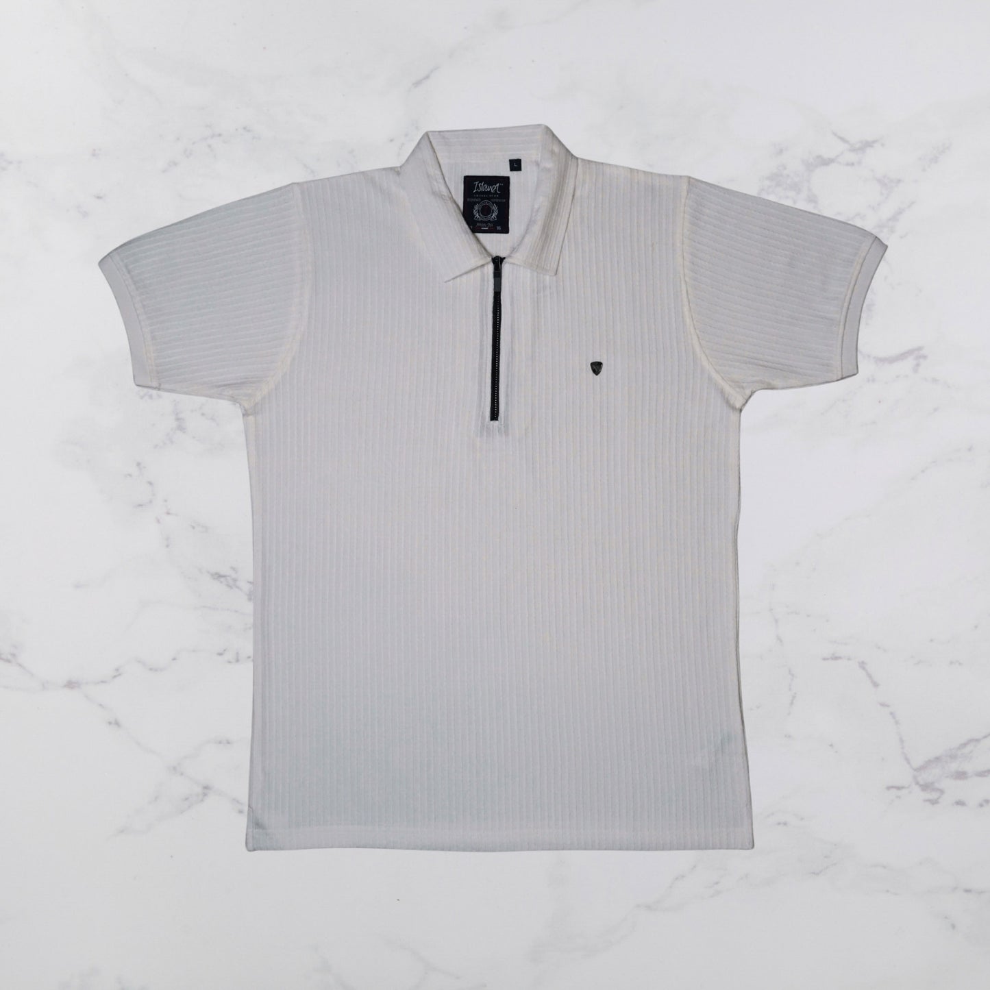 KAMDAR Men's Short Sleeve T-shirt Jacquard Material 5 Colour - Thicker & Breathable