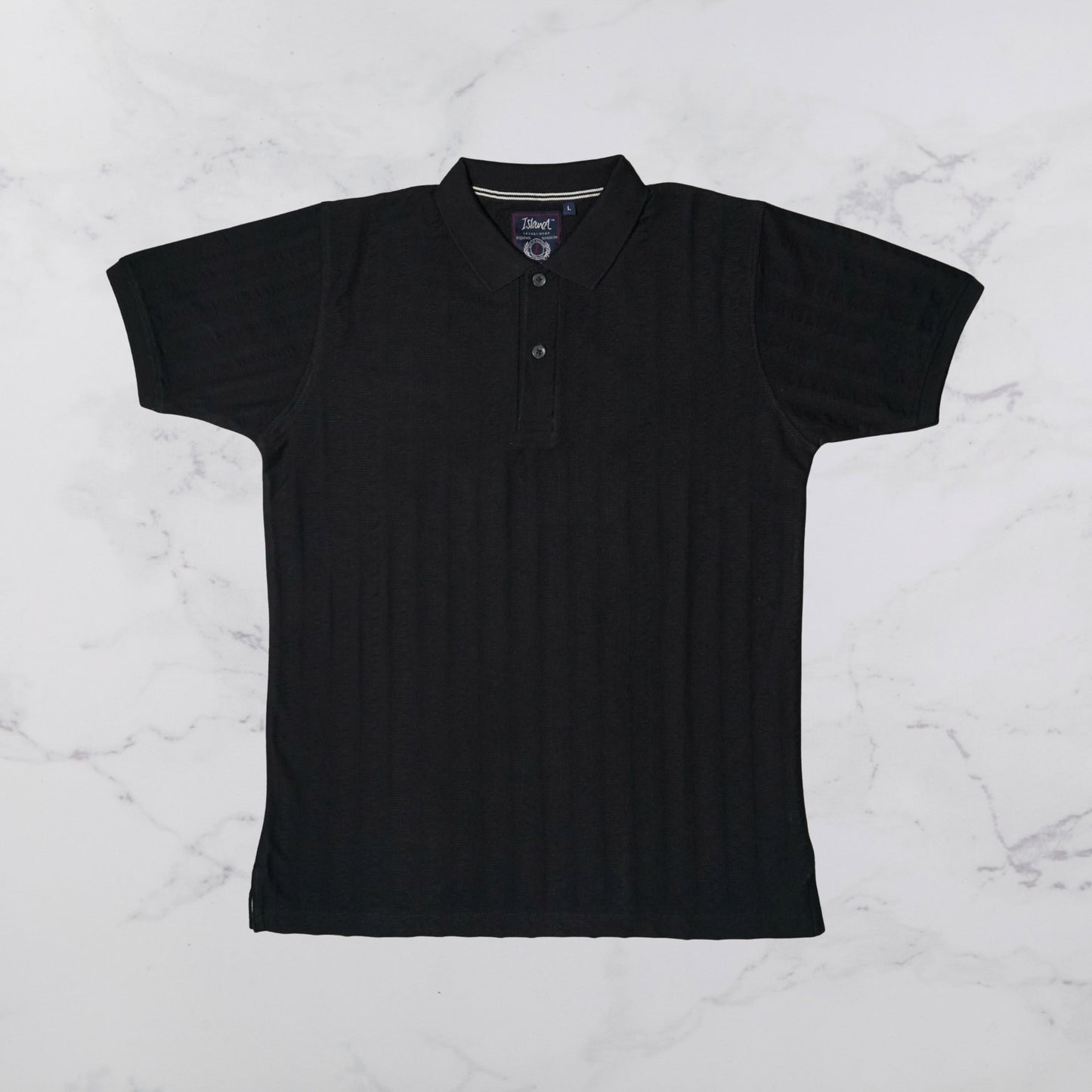 KAMDAR Men's Short Sleeve T-shirt Jacquard Material 5 Colour - Thicker & Breathable