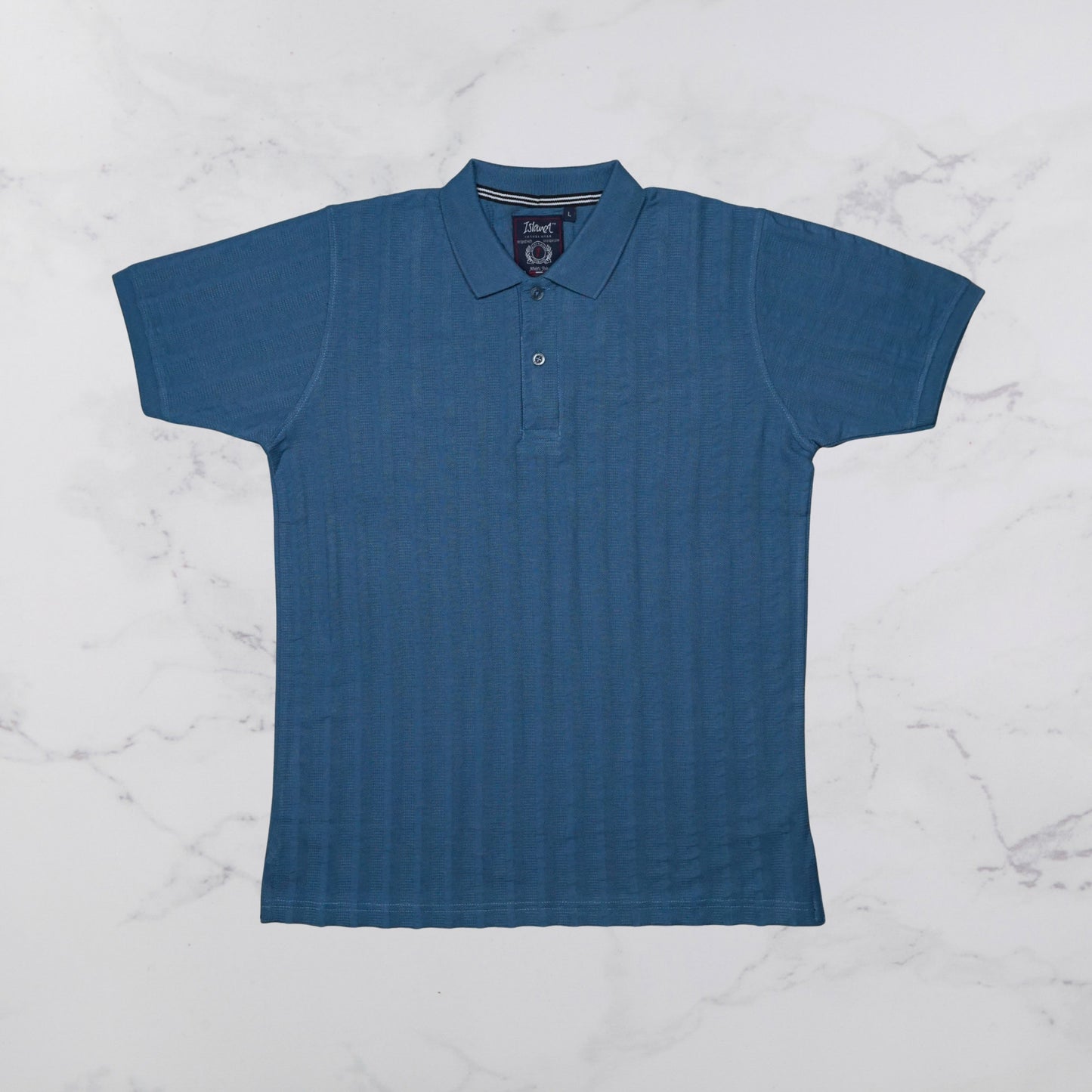 KAMDAR Men's Short Sleeve T-shirt Jacquard Material 5 Colour - Thicker & Breathable