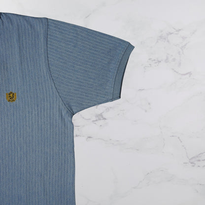 KAMDAR Men's Short Sleeve T-shirt Jacquard Material 5 Colour - Thicker & Breathable