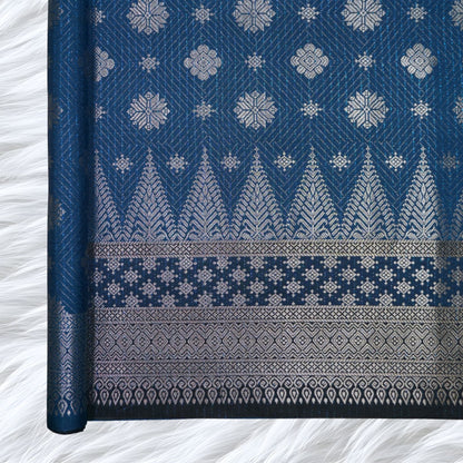 KAMDAR Songket Metallic Bidang 44" Open Meter (Kain Ela) - Ironless & Tak Jarang