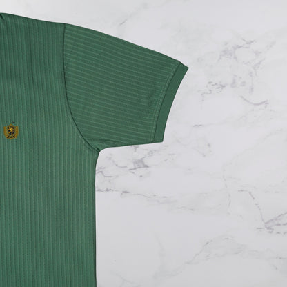 KAMDAR Men's Short Sleeve T-shirt Jacquard Material 5 Colour - Thicker & Breathable