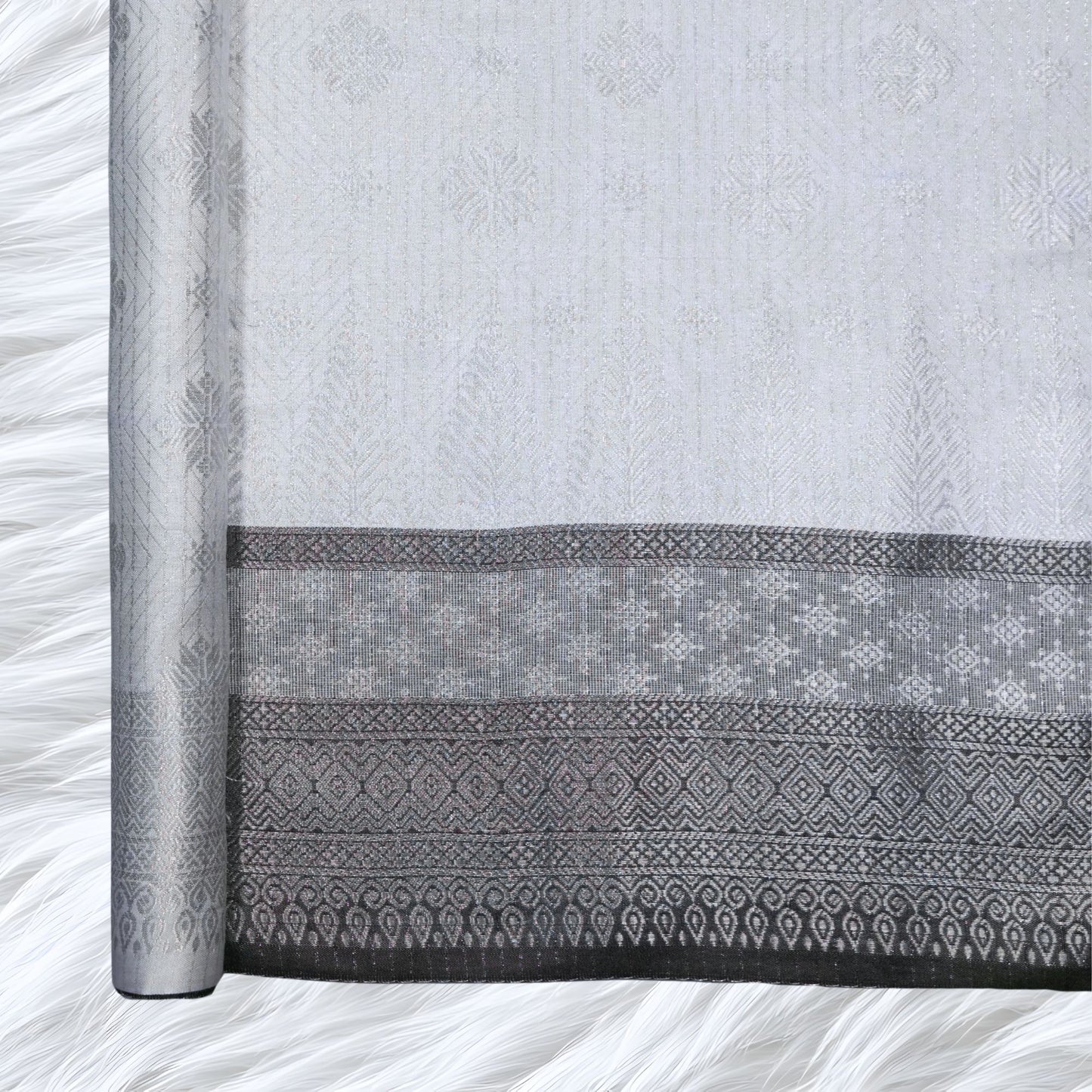 KAMDAR Songket Metallic Bidang 44" Open Meter (Kain Ela) - Ironless & Tak Jarang