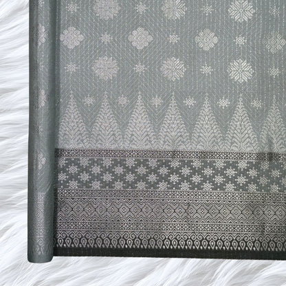 KAMDAR Songket Metallic Bidang 44" Open Meter (Kain Ela) - Ironless & Tak Jarang