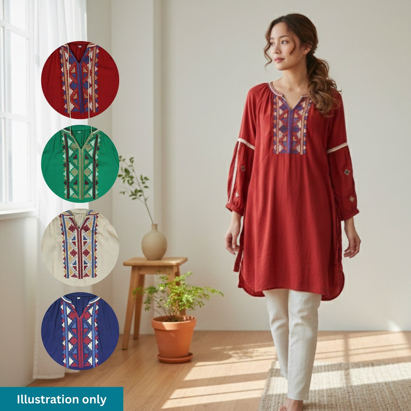 KAMDAR Ladies Blouse - Ironless & Tak Jarang | Suitable for Office and Formal Dressup