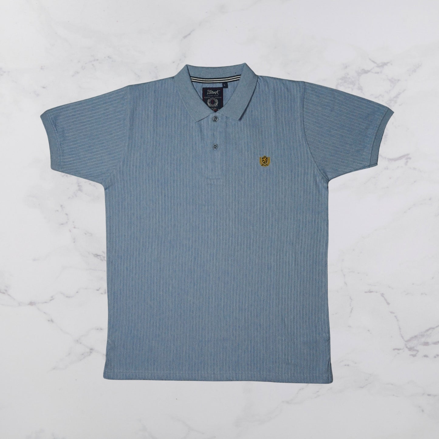 KAMDAR Men's Short Sleeve T-shirt Jacquard Material 5 Colour - Thicker & Breathable