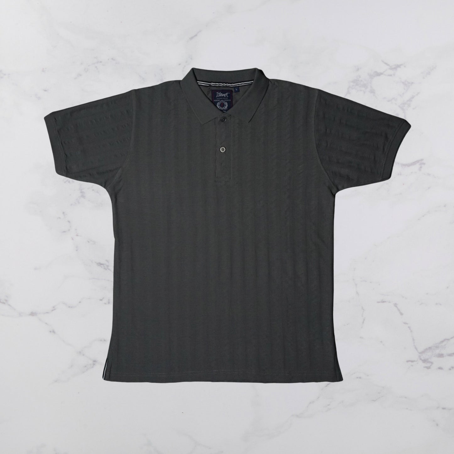 KAMDAR Men's Short Sleeve T-shirt Jacquard Material 5 Colour - Thicker & Breathable
