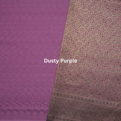 KAMDAR Songket Aidan Metallic Bidang 44" Open Meter (Kain Ela) - Ironless & Tak Jarang