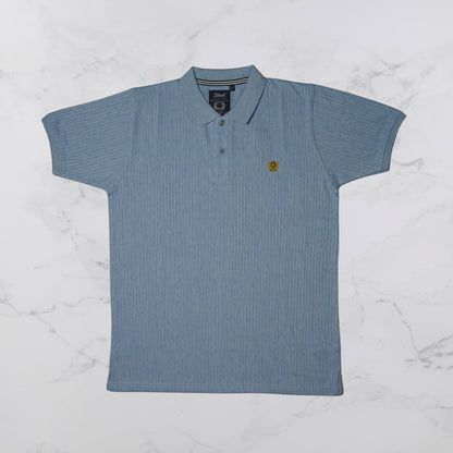 KAMDAR Men's Short Sleeve T-shirt Jacquard Material 5 Colour - Thicker & Breathable