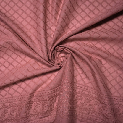 KAMDAR Cotton Cambric Embroidery Elora 60S Bidang 44" Open Meter (Kain Ela) - Texture & Timbul