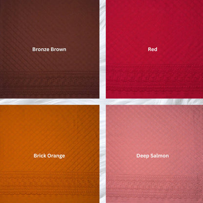 KAMDAR Cotton Cambric Embroidery Elora 60S Bidang 44" Open Meter (Kain Ela) - Texture & Timbul