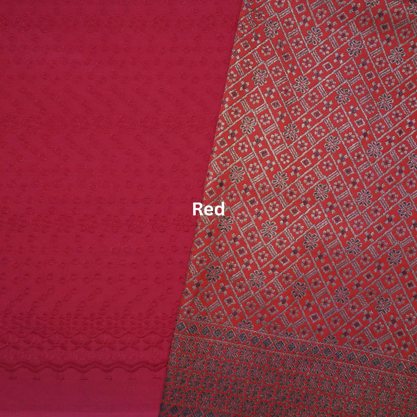 KAMDAR Songket Aidan Metallic Bidang 44" Open Meter (Kain Ela) - Ironless & Tak Jarang