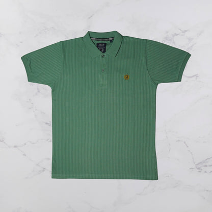 KAMDAR Men's Short Sleeve T-shirt Jacquard Material 5 Colour - Thicker & Breathable