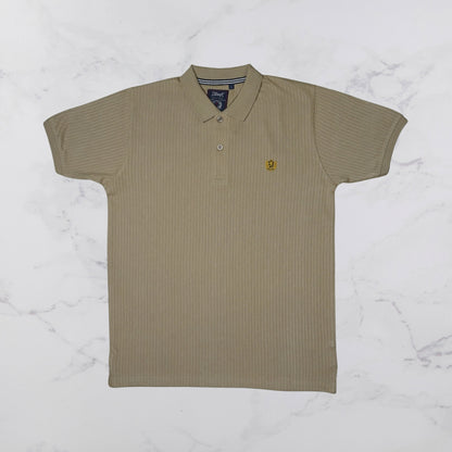 KAMDAR Men's Short Sleeve T-shirt Jacquard Material 5 Colour - Thicker & Breathable
