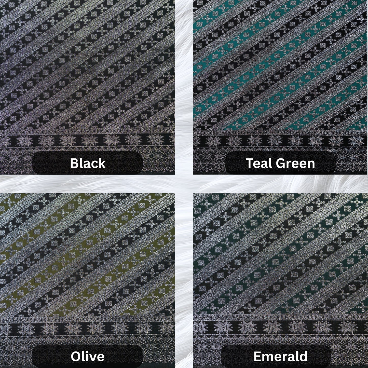 KAMDAR Songket Cempaka Metalic Bidang 44"  Open Meter (Kain Ela) - Ironless & Tak Jarang