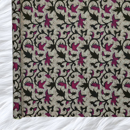 KAMDAR Batik Indigo Cambric Prints Bidang 44" Open Meter (Kain Ela) - 100% Cotton Fabric