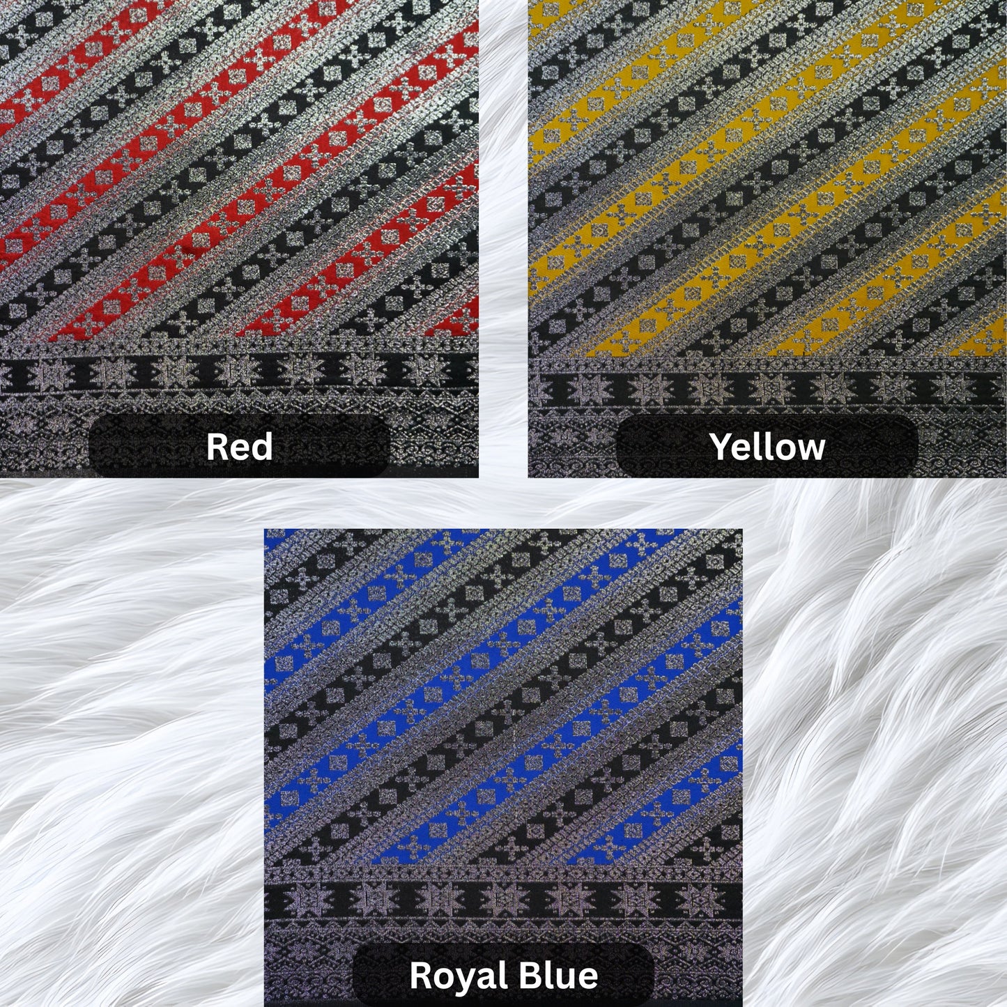 KAMDAR Songket Cempaka Metalic Bidang 44"  Open Meter (Kain Ela) - Ironless & Tak Jarang