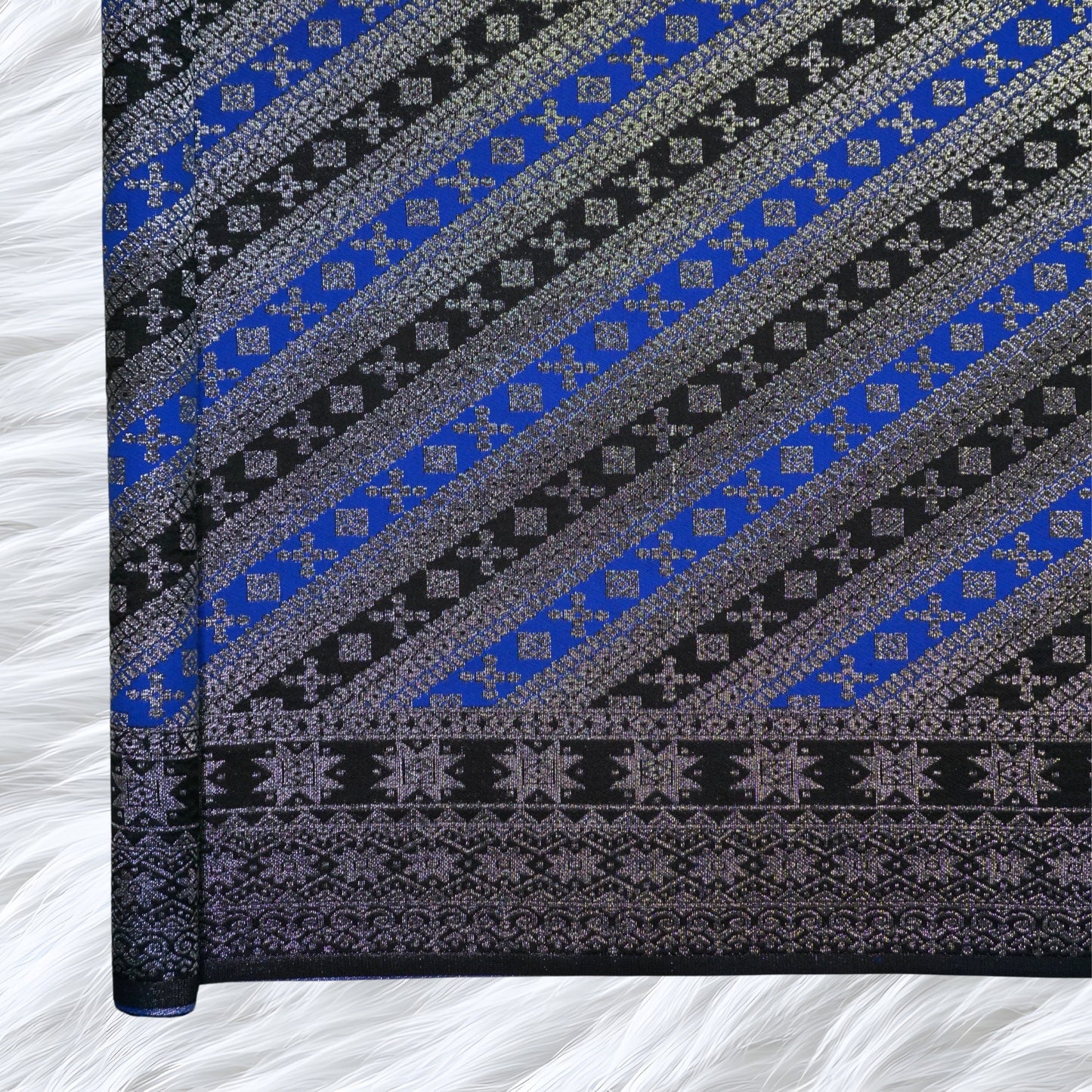 KAMDAR Songket Cempaka Metalic Bidang 44"  Open Meter (Kain Ela) - Ironless & Tak Jarang