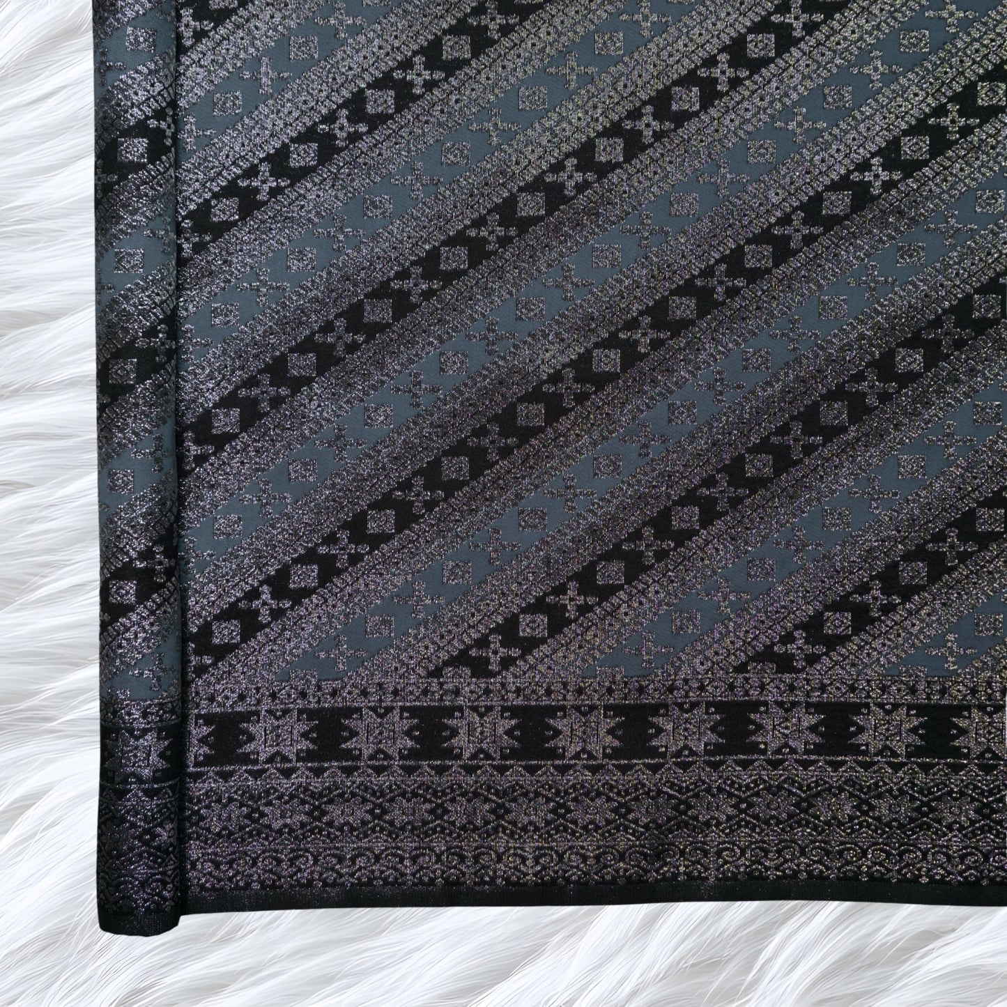 KAMDAR Songket Cempaka Metalic Bidang 44"  Open Meter (Kain Ela) - Ironless & Tak Jarang
