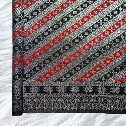 KAMDAR Songket Cempaka Metalic Bidang 44"  Open Meter (Kain Ela) - Ironless & Tak Jarang