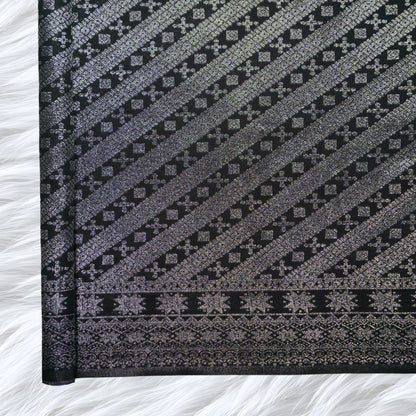 KAMDAR Songket Cempaka Metalic Bidang 44"  Open Meter (Kain Ela) - Ironless & Tak Jarang