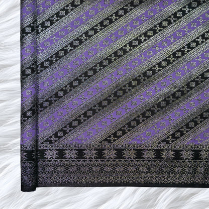 KAMDAR Songket Cempaka Metalic Bidang 44"  Open Meter (Kain Ela) - Ironless & Tak Jarang