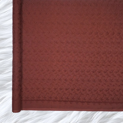 KAMDAR Cotton Cambric Embroidery Mawar 60S Bidang 44" Open Meter (Kain Ela) - Texture & Timbul