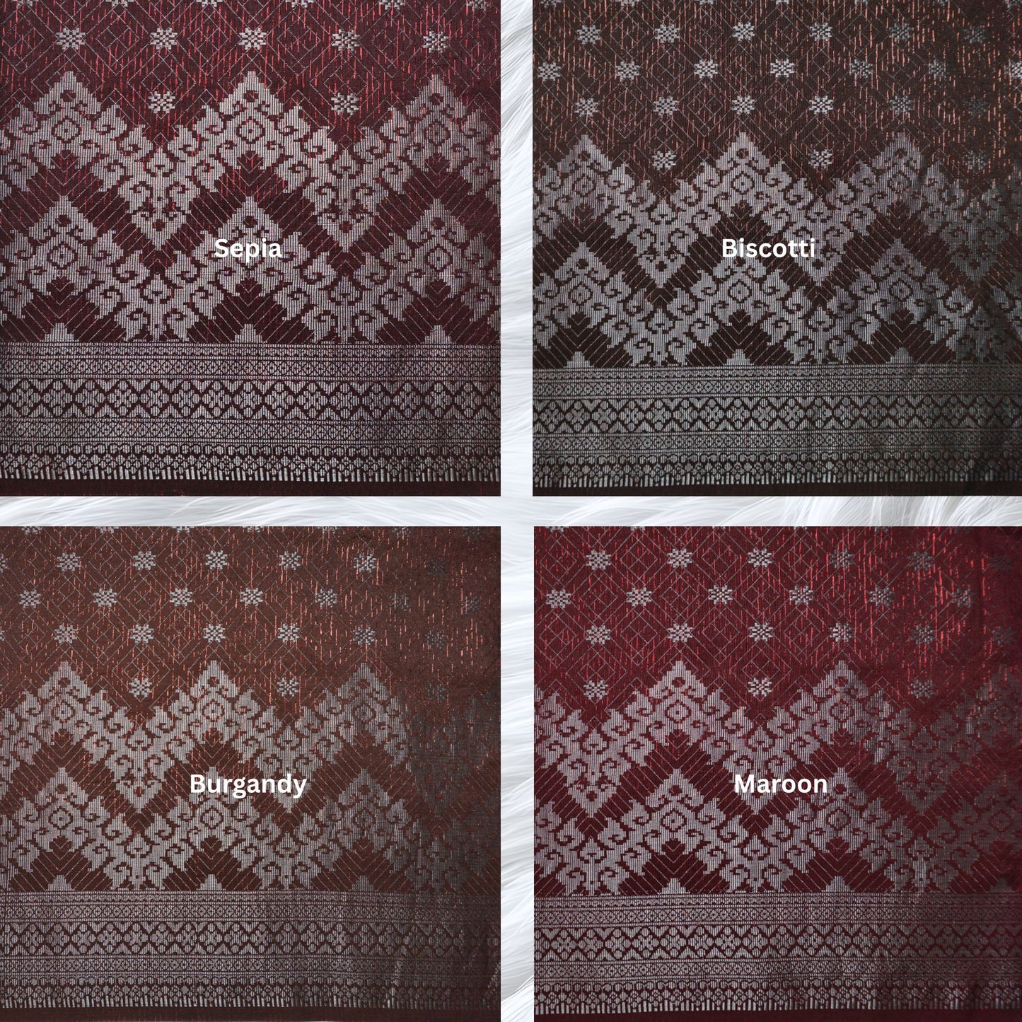 KAMDAR Songket Senja Raya Metallic Bidang 44" Open Meter (Kain Ela) - Ironless & Tak Jarang