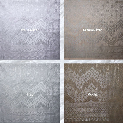 KAMDAR Songket Senja Raya Metallic Bidang 44" Open Meter (Kain Ela) - Ironless & Tak Jarang