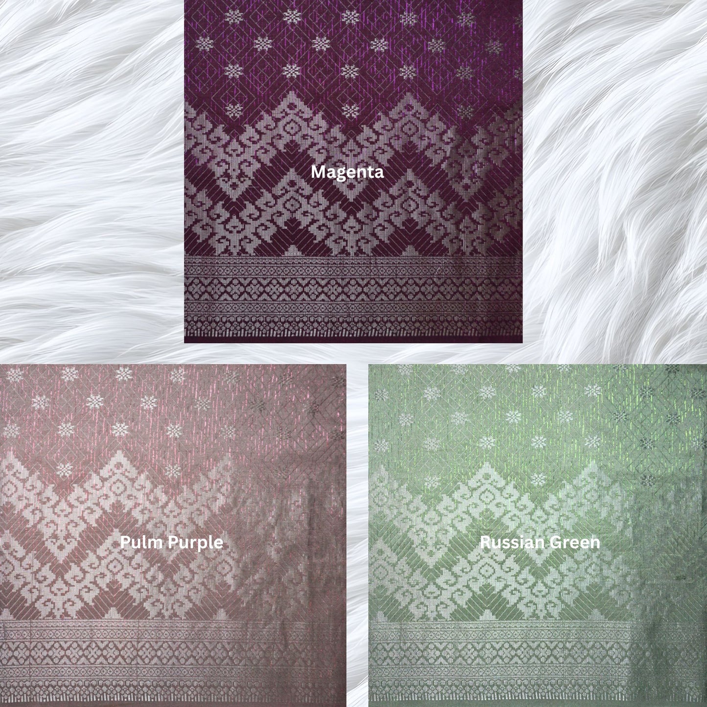 KAMDAR Songket Senja Raya Metallic Bidang 44" Open Meter (Kain Ela) - Ironless & Tak Jarang