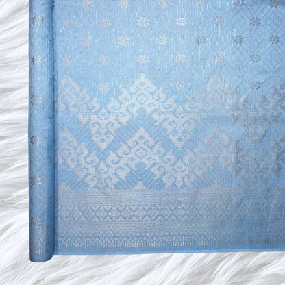 KAMDAR Songket Senja Raya Metallic Bidang 44" Open Meter (Kain Ela) - Ironless & Tak Jarang