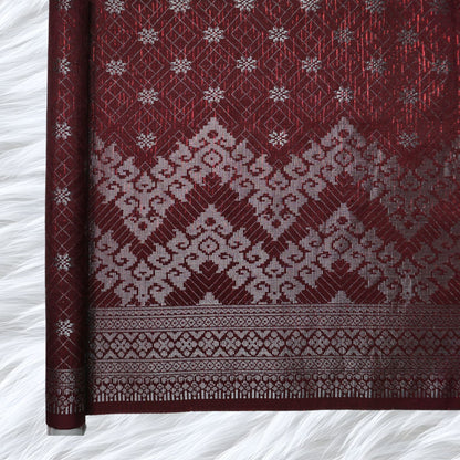 KAMDAR Songket Senja Raya Metallic Bidang 44" Open Meter (Kain Ela) - Ironless & Tak Jarang