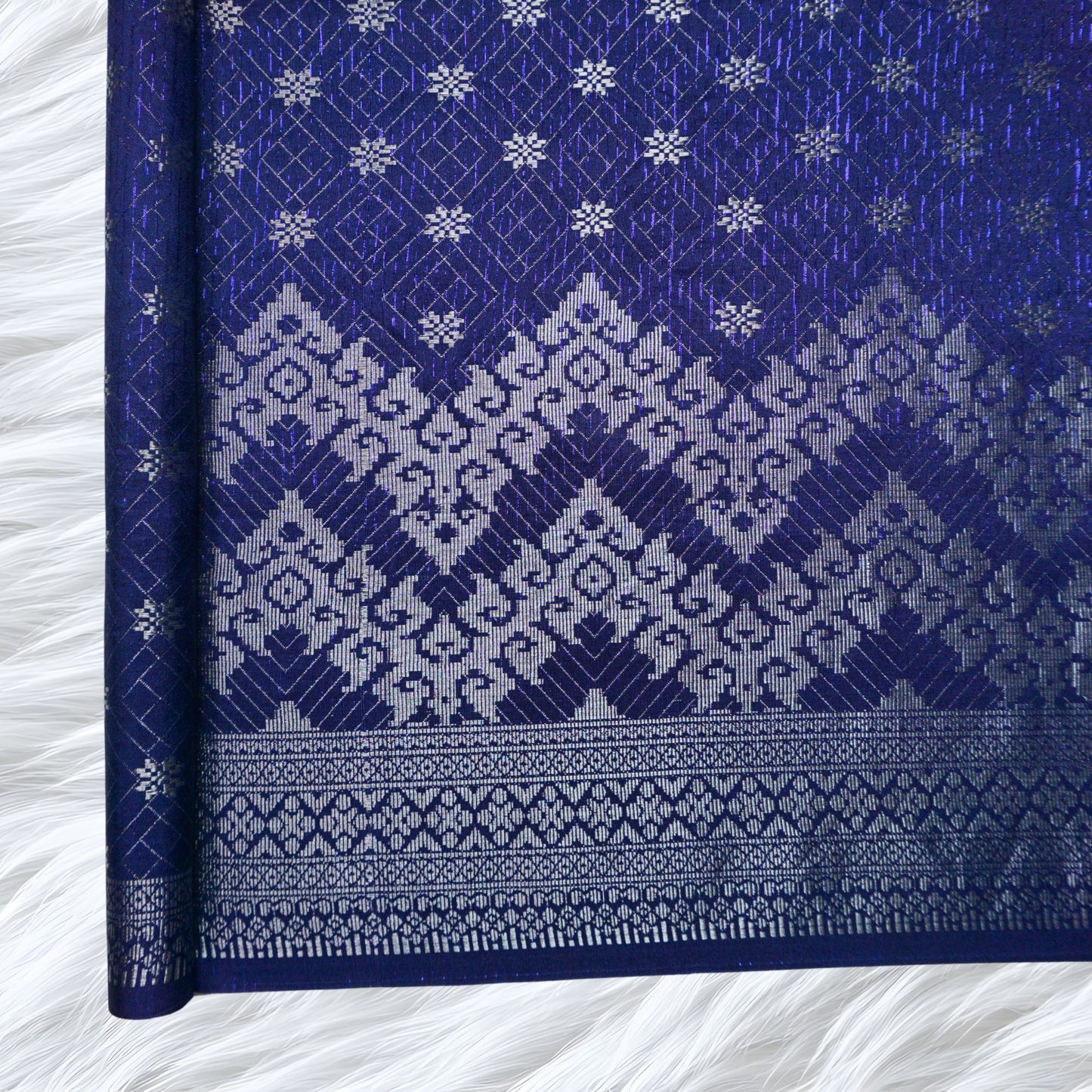 KAMDAR Songket Senja Raya Metallic Bidang 44" Open Meter (Kain Ela) - Ironless & Tak Jarang