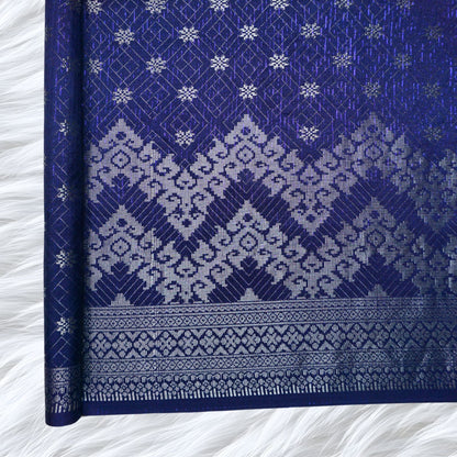 KAMDAR Songket Senja Raya Metallic Bidang 44" Open Meter (Kain Ela) - Ironless & Tak Jarang