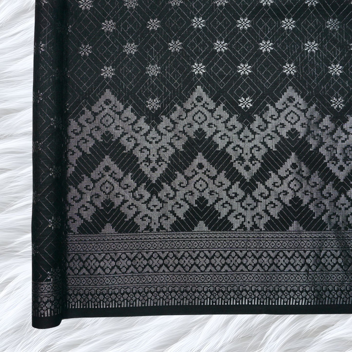 KAMDAR Songket Senja Raya Metallic Bidang 44" Open Meter (Kain Ela) - Ironless & Tak Jarang