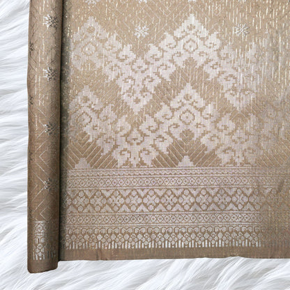 KAMDAR Songket Senja Raya Metallic Bidang 44" Open Meter (Kain Ela) - Ironless & Tak Jarang