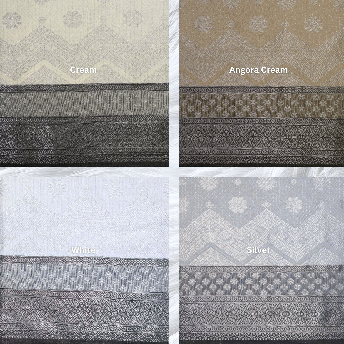 KAMDAR Songket Metallic Bidang 44" Open Meter (Kain Ela) - Ironless & Tak Jarang