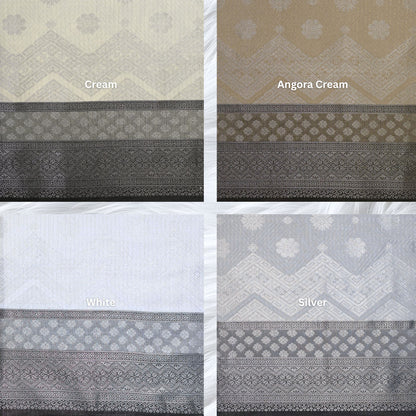 KAMDAR Songket Metallic Bidang 44" Open Meter (Kain Ela) - Ironless & Tak Jarang