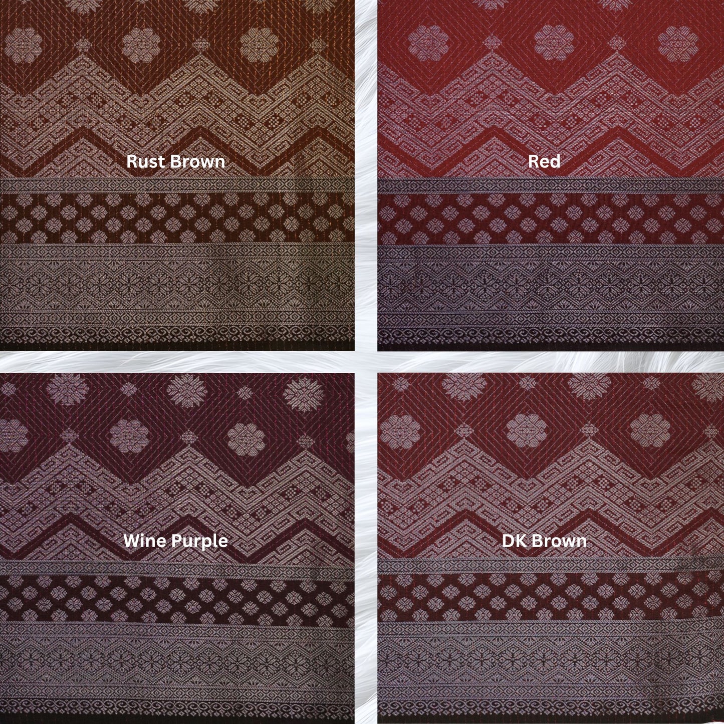 KAMDAR Songket Metallic Bidang 44" Open Meter (Kain Ela) - Ironless & Tak Jarang