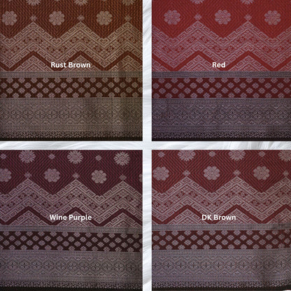 KAMDAR Songket Metallic Bidang 44" Open Meter (Kain Ela) - Ironless & Tak Jarang