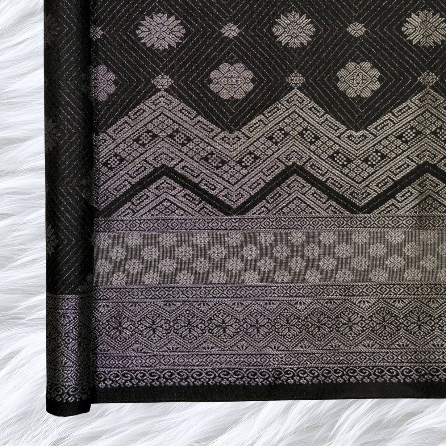 KAMDAR Songket Metallic Bidang 44" Open Meter (Kain Ela) - Ironless & Tak Jarang