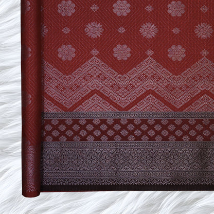 KAMDAR Songket Metallic Bidang 44" Open Meter (Kain Ela) - Ironless & Tak Jarang