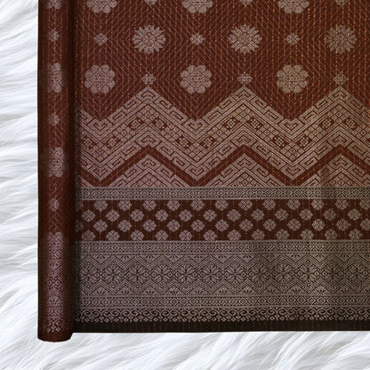 KAMDAR Songket Metallic Bidang 44" Open Meter (Kain Ela) - Ironless & Tak Jarang