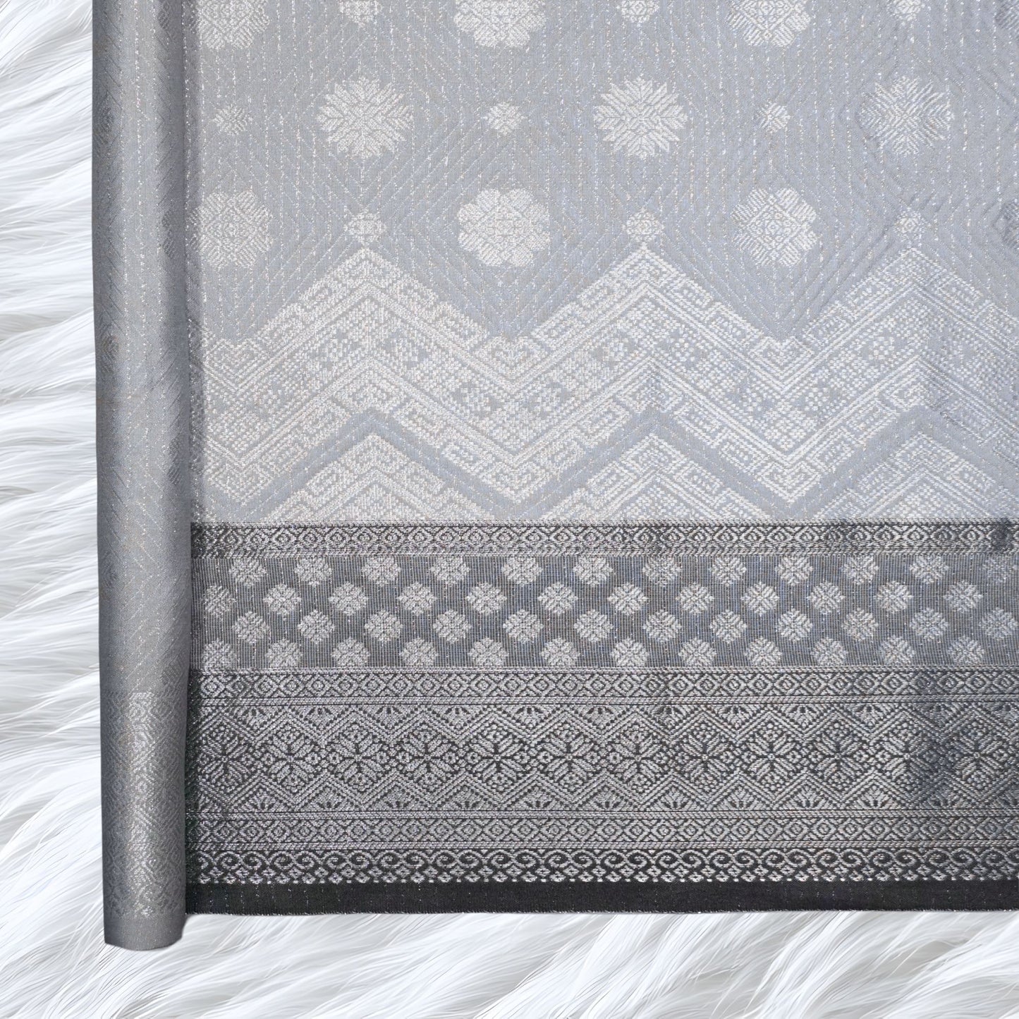 KAMDAR Songket Metallic Bidang 44" Open Meter (Kain Ela) - Ironless & Tak Jarang