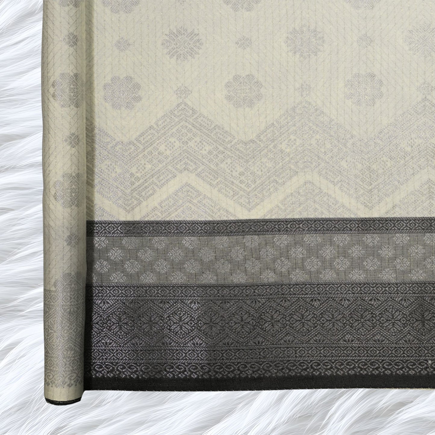 KAMDAR Songket Metallic Bidang 44" Open Meter (Kain Ela) - Ironless & Tak Jarang